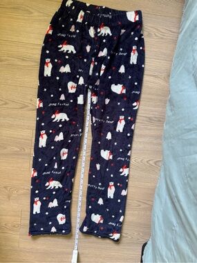 Polar Bear Fleece Pajama Pants - Navy